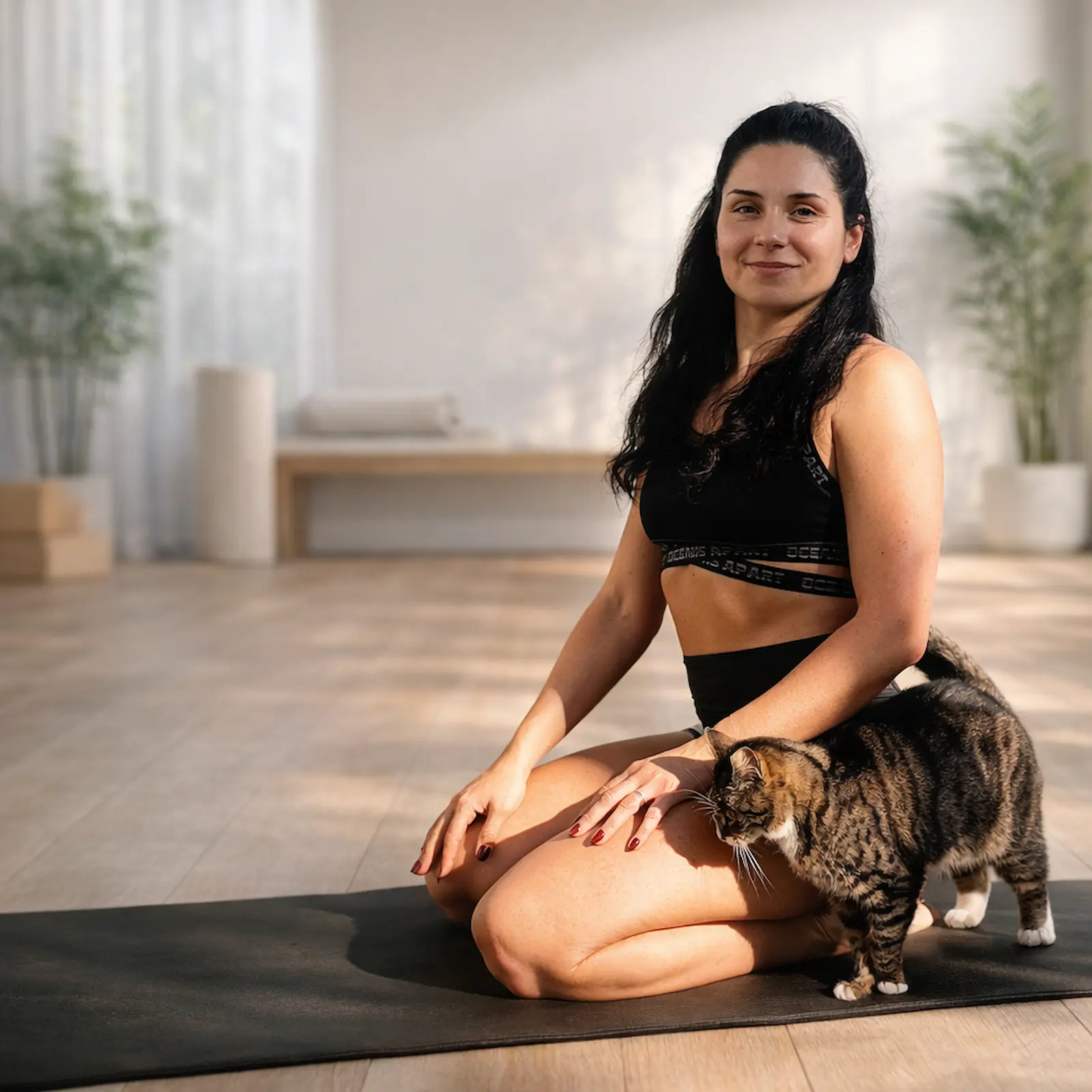 Pilates instructor in Portlaoise demonstrating mat Pilates